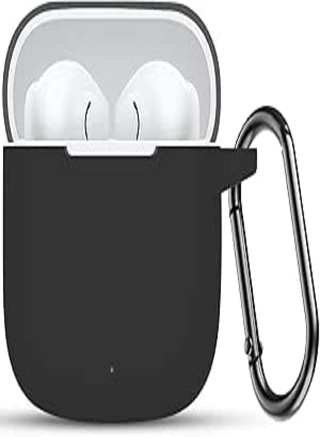 USTIYA Case for Huawei Freebuds Se 2 Gen 2023 Protective Silicone Case with Keychain Cover (Black)